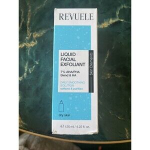 Revuele Liquid Facial Exfoliant for Dry Skin 7% AHA/PHA blend & HA 4.22 fl oz
